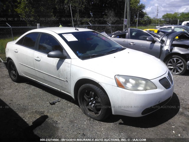 1G2ZG57B484198579 - 2008 PONTIAC G6 SE WHITE photo 1