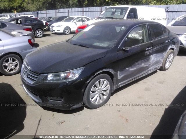 1HGCR2F8XFA158717 - 2015 HONDA ACCORD EXL BLACK photo 2