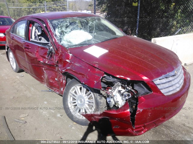 1C3LC56K17N533728 - 2007 CHRYSLER SEBRING TOURING MAROON photo 1