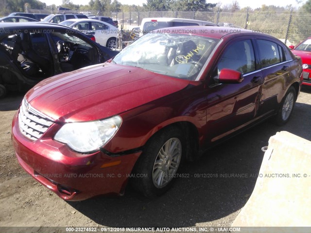 1C3LC56K17N533728 - 2007 CHRYSLER SEBRING TOURING MAROON photo 2