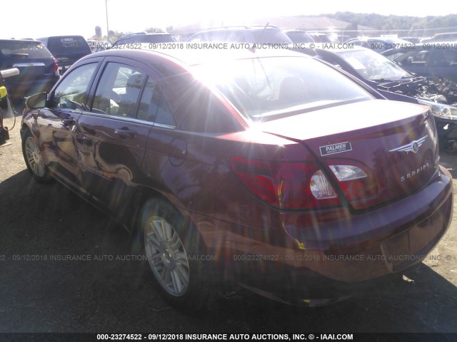 1C3LC56K17N533728 - 2007 CHRYSLER SEBRING TOURING MAROON photo 3