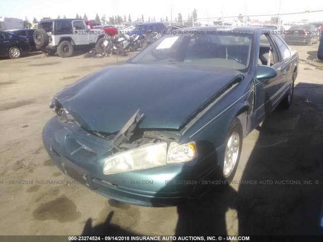 1FALP62W9VH104451 - 1997 FORD THUNDERBIRD LX GREEN photo 2