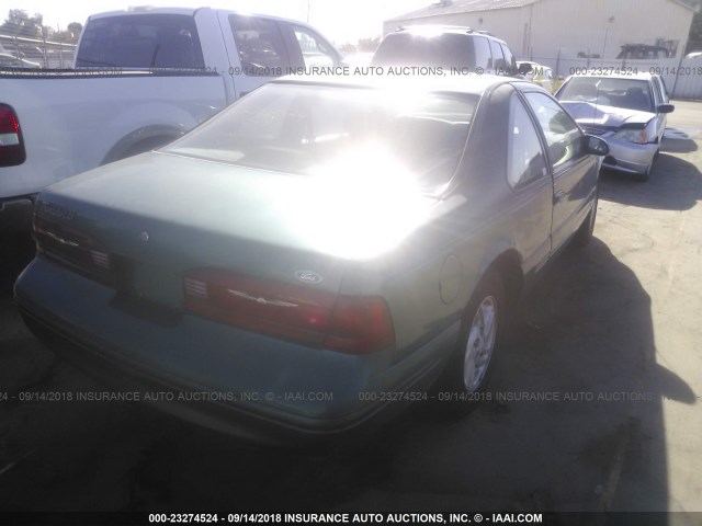 1FALP62W9VH104451 - 1997 FORD THUNDERBIRD LX GREEN photo 4