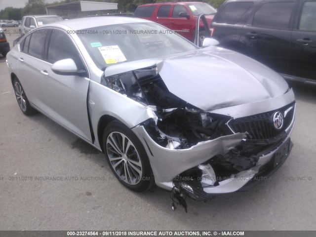 W04GP6SX6J1158517 - 2018 BUICK REGAL ESSENCE SILVER photo 1