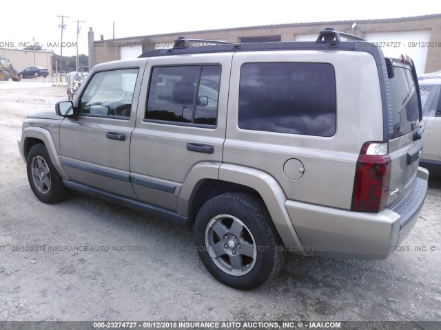 1J8HG48K56C188218 - 2006 JEEP COMMANDER TAN photo 3