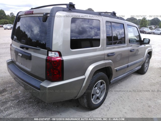 1J8HG48K56C188218 - 2006 JEEP COMMANDER TAN photo 4