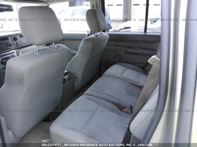 1J8HG48K56C188218 - 2006 JEEP COMMANDER TAN photo 8