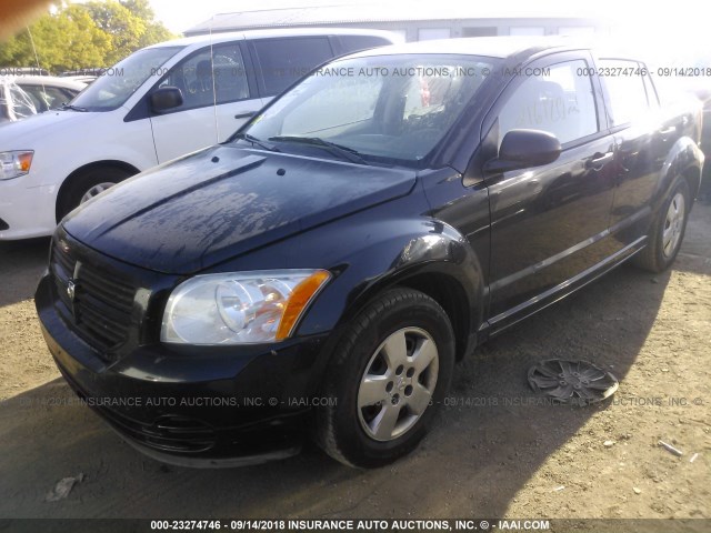 1B3HB28BX7D244337 - 2007 DODGE CALIBER BLACK photo 2