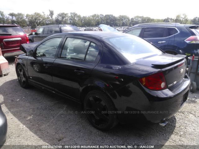 1G1AM55B267663823 - 2006 CHEVROLET COBALT SS BLACK photo 3