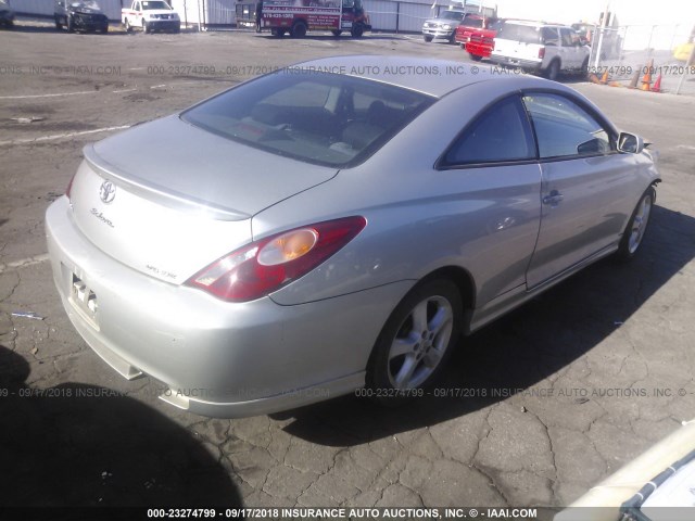 4T1CA38P24U015610 - 2004 TOYOTA CAMRY SOLARA SE/SLE SILVER photo 4