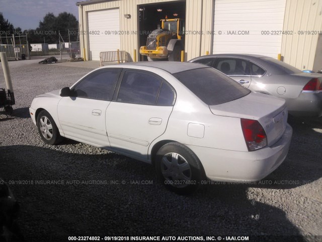 KMHDN46D66U274286 - 2006 HYUNDAI ELANTRA GLS/GT/LIMITED WHITE photo 3