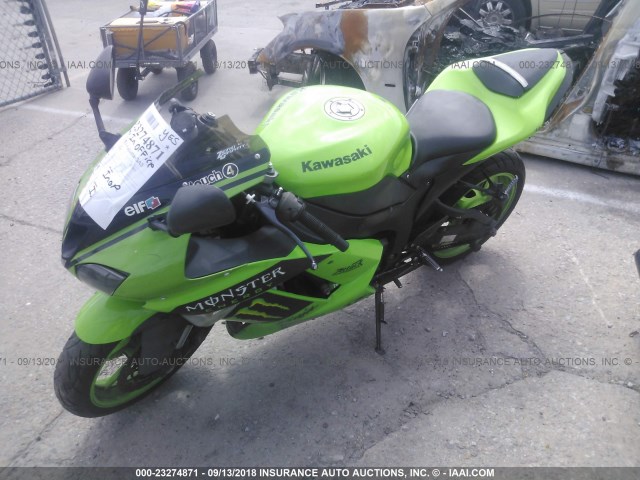 JKAZX4P178A045042 - 2008 KAWASAKI ZX600 P GREEN photo 2