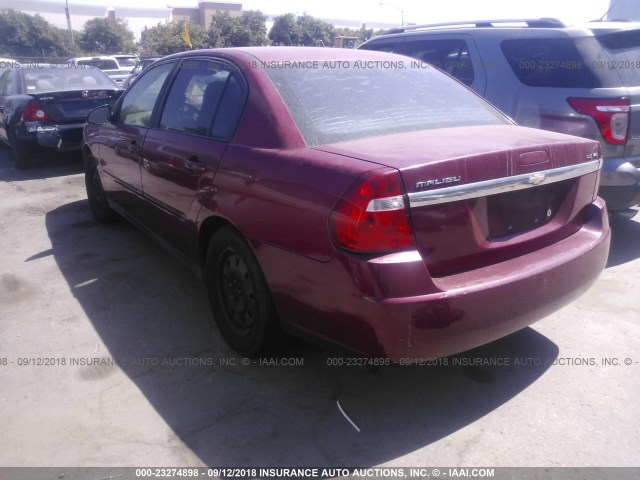1G1ZT52815F201143 - 2005 CHEVROLET MALIBU LS წითელი ფოტო 3