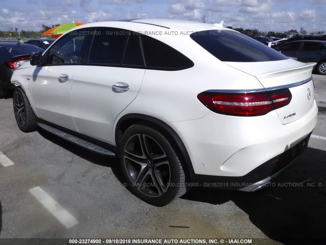 4JGED6EB1HA065044 - 2017 MERCEDES-BENZ GLE COUPE 43 AMG WHITE photo 3