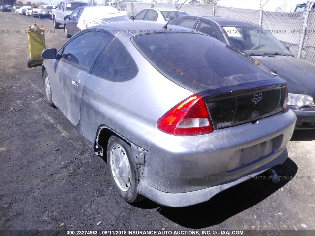 JHMZE14763T000396 - 2003 HONDA INSIGHT SILVER photo 3