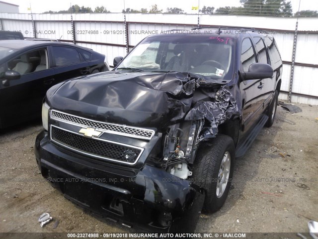 1GNUCJE07AR264859 - 2010 CHEVROLET SUBURBAN C1500 LT BLACK photo 6