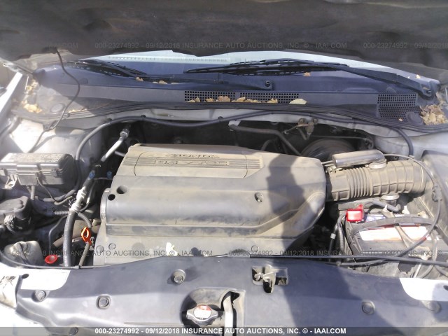 2HKRL18542H567046 - 2002 HONDA ODYSSEY LX SILVER photo 10