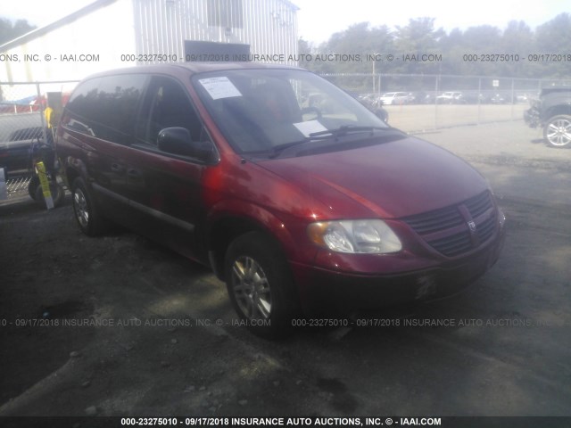 1D4GP24R07B103936 - 2007 DODGE GRAND CARAVAN SE BURGUNDY photo 1