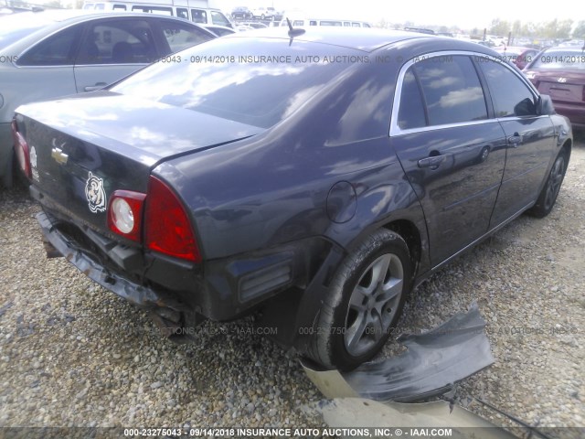 1G1ZC5EB8AF251703 - 2010 CHEVROLET MALIBU 1LT BLACK photo 4