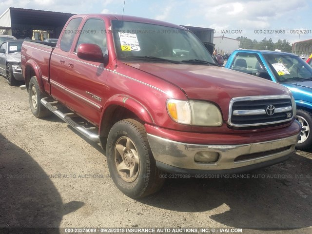 5TBBT48171S135973 - 2001 TOYOTA TUNDRA ACCESS CAB LIMITED MAROON photo 1