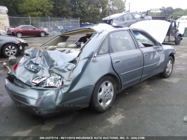 4T1BF28B84U388596 - 2004 TOYOTA AVALON XL/XLS TEAL photo 4