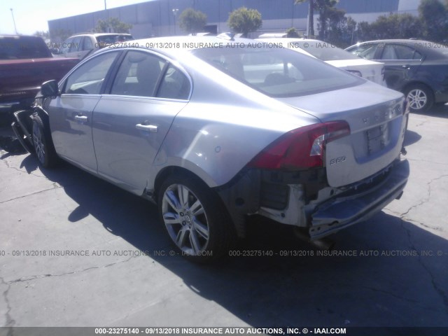 YV1902FH0C2119847 - 2012 VOLVO S60 T6 SILVER photo 3