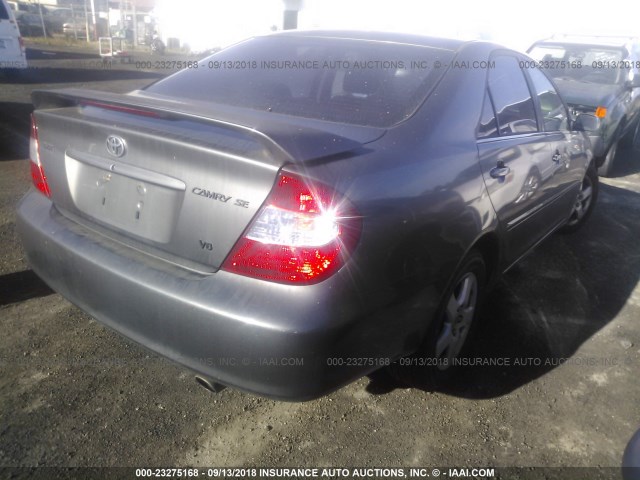 JTDBF32K530114345 - 2003 TOYOTA CAMRY LE/XLE GRAY photo 4