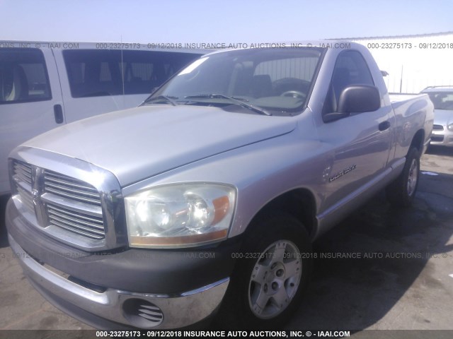 1D7HA16K76J180584 - 2006 DODGE RAM 1500 ST SILVER photo 2