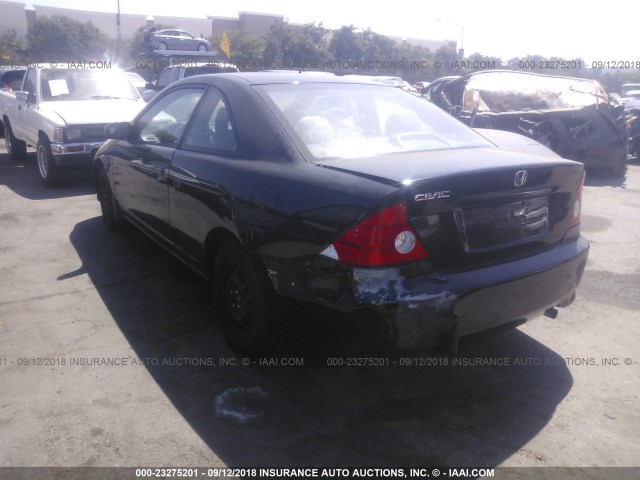 1HGEM221X4L037865 - 2004 HONDA CIVIC DX VP BLACK photo 3