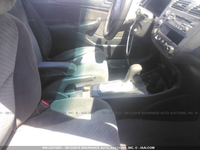 1HGEM221X4L037865 - 2004 HONDA CIVIC DX VP BLACK photo 5