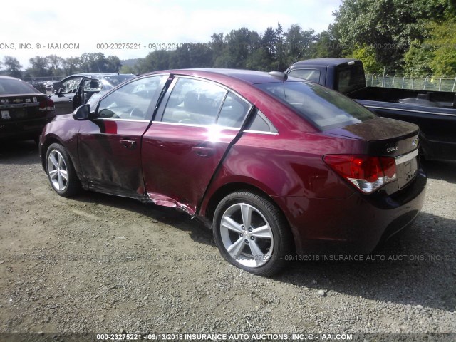 1G1PF5SB4G7129863 - 2016 CHEVROLET CRUZE LIMITED LT MAROON photo 3