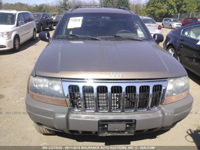 1J4GW48S91C585469 - 2001 JEEP GRAND CHEROKEE LAREDO BROWN photo 6