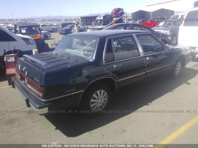 1G4HR54C5MH443354 - 1991 BUICK LESABRE LIMITED BLUE photo 4