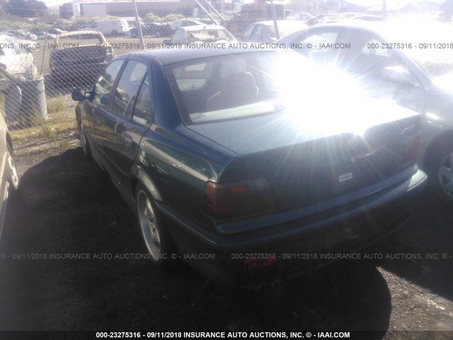 WBSCD0328VEE10789 - 1997 BMW M3 AUTOMATIC GREEN photo 3