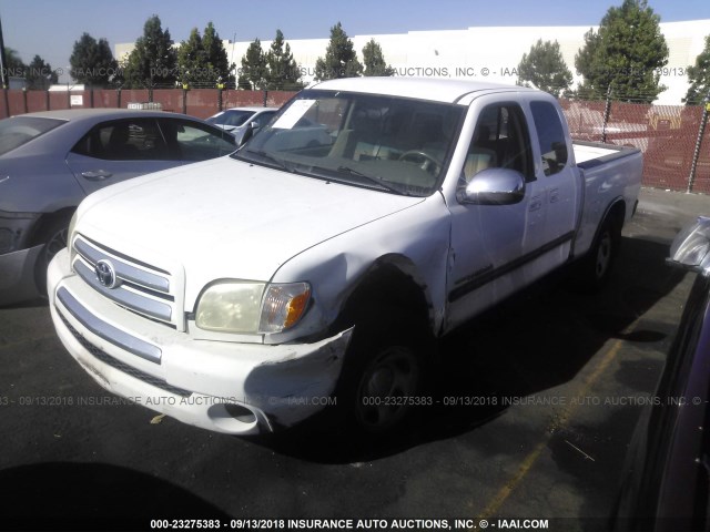 5TBRU34116S458175 - 2006 TOYOTA TUNDRA ACCESS CAB SR5 WHITE photo 2