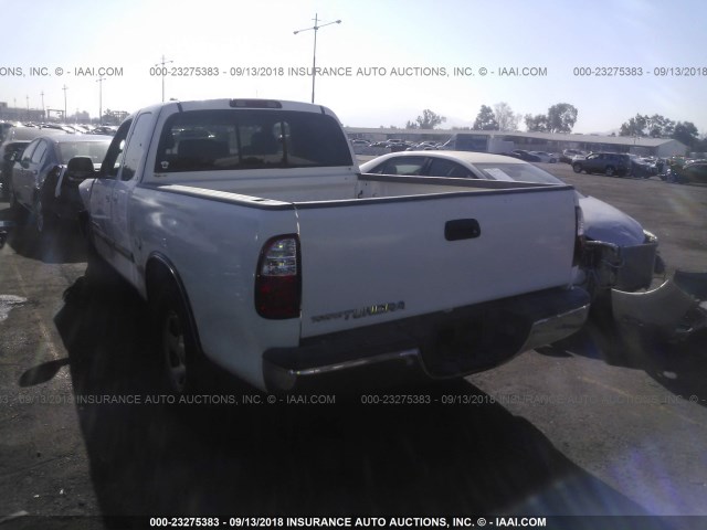 5TBRU34116S458175 - 2006 TOYOTA TUNDRA ACCESS CAB SR5 WHITE photo 3