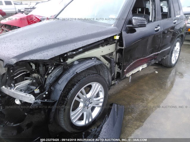 WDCGG5HB0DF960378 - 2013 MERCEDES-BENZ GLK 350 BLACK photo 6