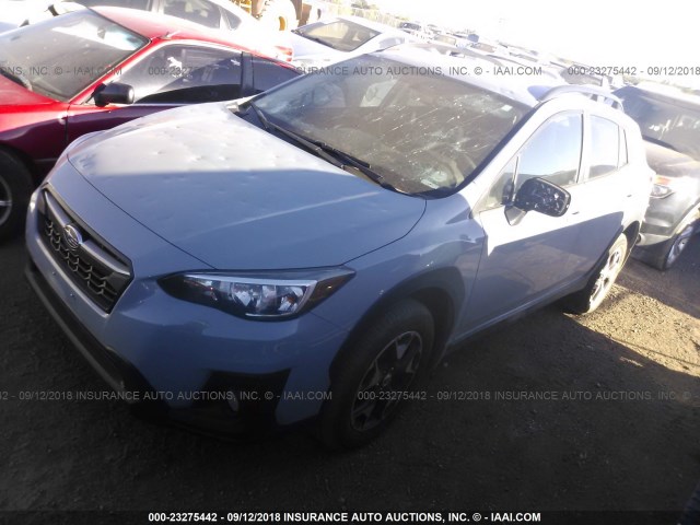 JF2GTABC1JH305241 - 2018 SUBARU CROSSTREK PREMIUM BLUE photo 2