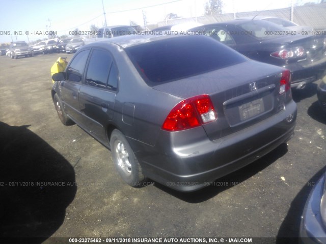 2HGES16355H568255 - 2005 HONDA CIVIC DX VP GRAY photo 3