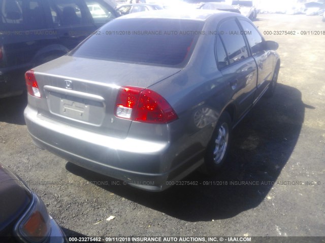 2HGES16355H568255 - 2005 HONDA CIVIC DX VP 灰色 照片 4