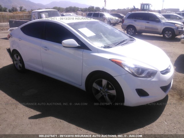 5NPDH4AE4DH364443 - 2013 HYUNDAI ELANTRA GLS/LIMITED WHITE photo 1