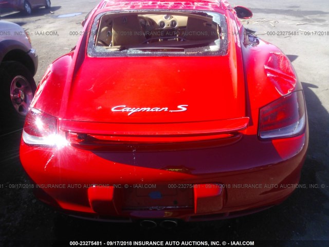 WP0AB29819U780180 - 2009 PORSCHE CAYMAN S RED photo 10