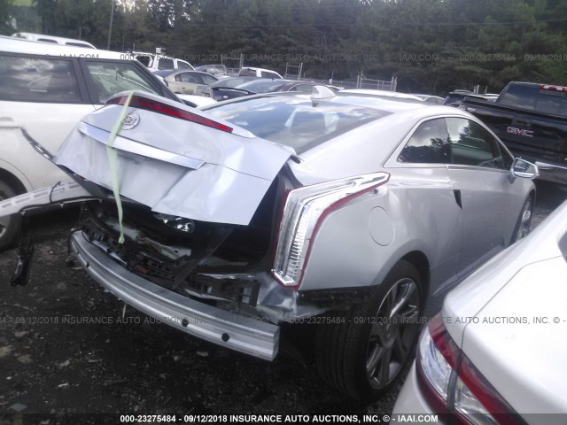 1G6RR1E45EU601955 - 2014 CADILLAC ELR LUXURY SILVER photo 4