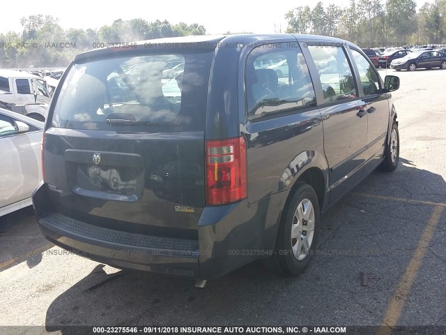 2D8HN44H68R804169 - 2008 DODGE GRAND CARAVAN SE BLUE photo 4