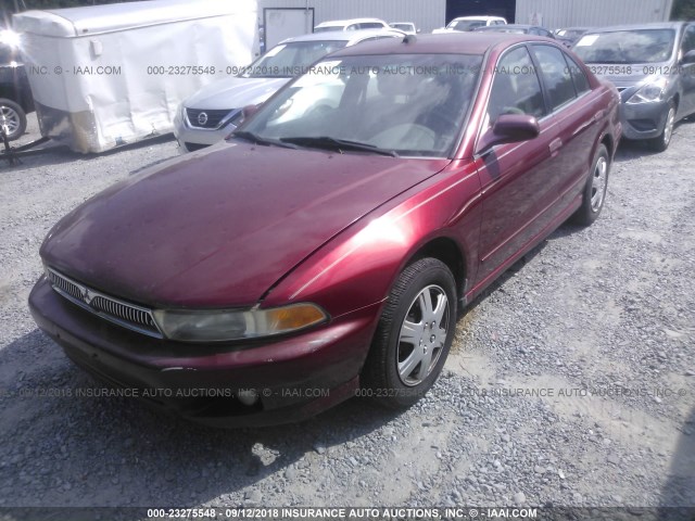 4A3AA46G51E191509 - 2001 MITSUBISHI GALANT ES RED photo 2