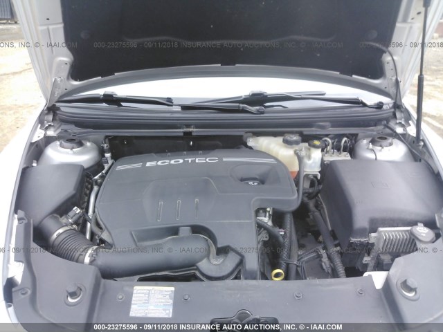 1G1ZH57BX9F254693 - 2009 CHEVROLET MALIBU 1LT ვერცხლისფერი ფოტო 10