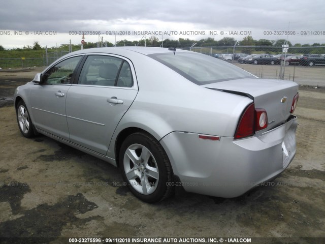 1G1ZH57BX9F254693 - 2009 CHEVROLET MALIBU 1LT ვერცხლისფერი ფოტო 3