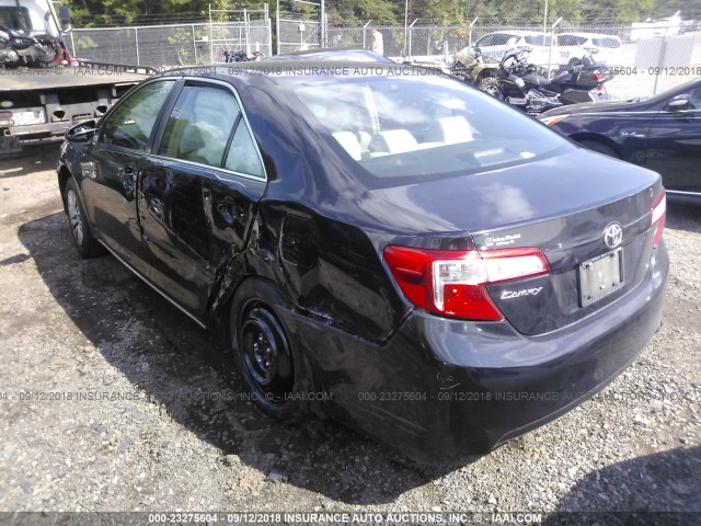 4T4BF1FK6CR242747 - 2012 TOYOTA CAMRY SE/LE/XLE BLACK photo 3