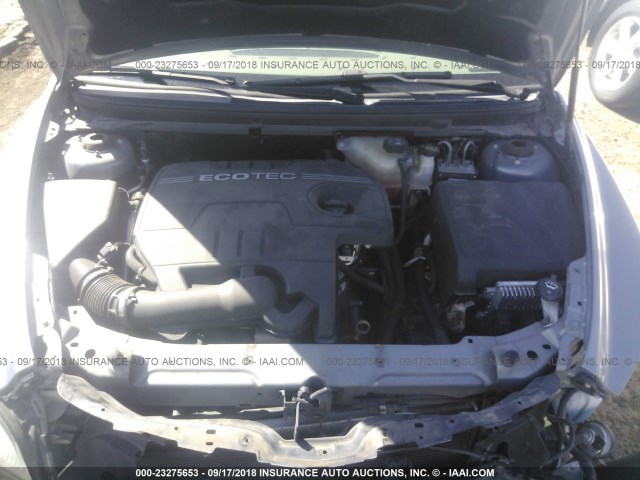 1G1ZG57B69F109086 - 2009 CHEVROLET MALIBU LS ნაცრისფერი ფოტო 10