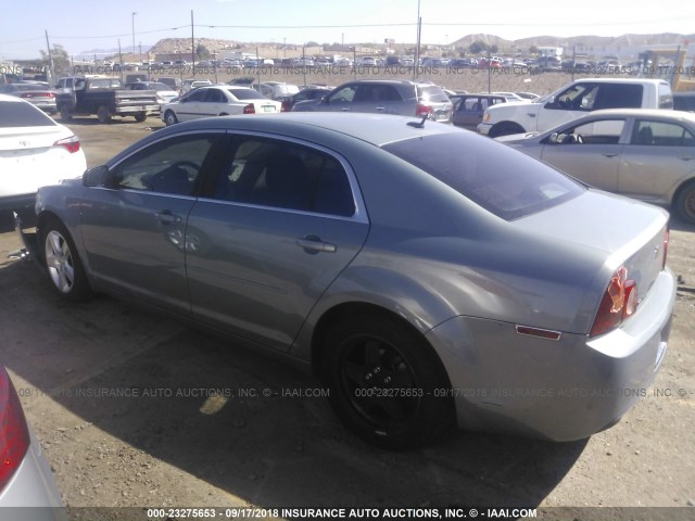 1G1ZG57B69F109086 - 2009 CHEVROLET MALIBU LS ნაცრისფერი ფოტო 3